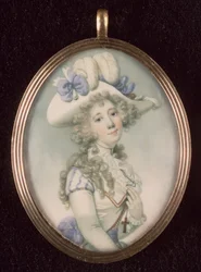 Miniatura di una donna sconosciuta